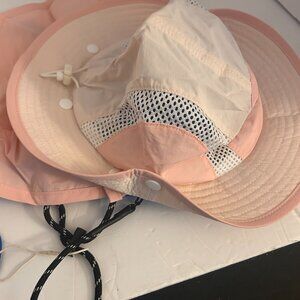 🧢 SUKEEN Kids Sun Hat – Wide Brim with Neck Flap & Ventilation (Pink) – NEW